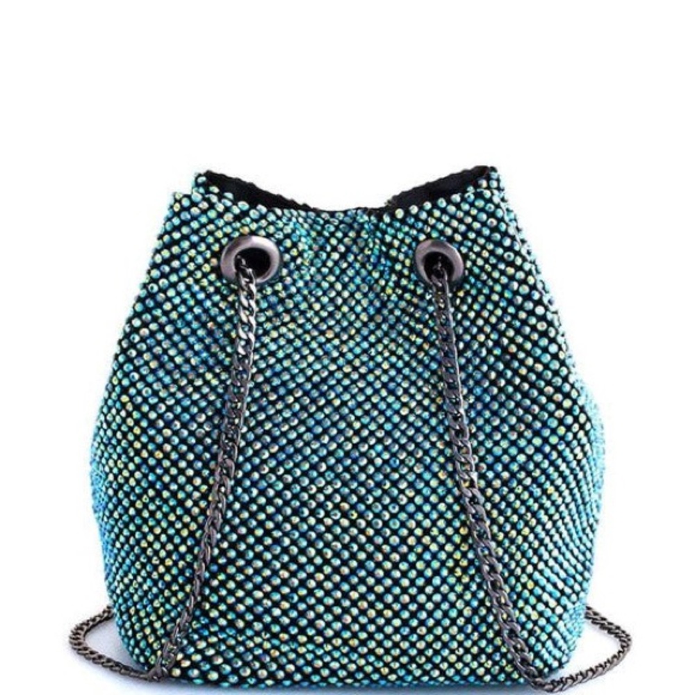 NWT: GLITZ AND GLAM MINI BUCKET BAG